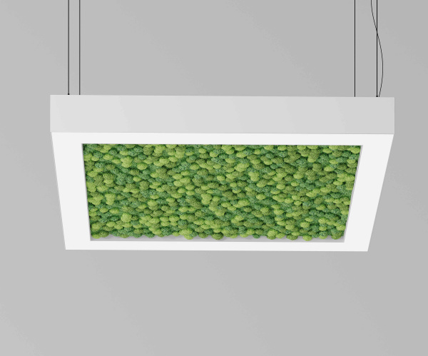 Подвесной светодиодный светильник ECO FRAME 1040 со мхом