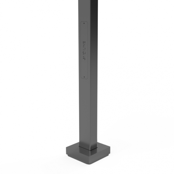 Опора прямоугольная PARK PILLAR FLEX-1 (120X80) для уличных светильников, 6000мм