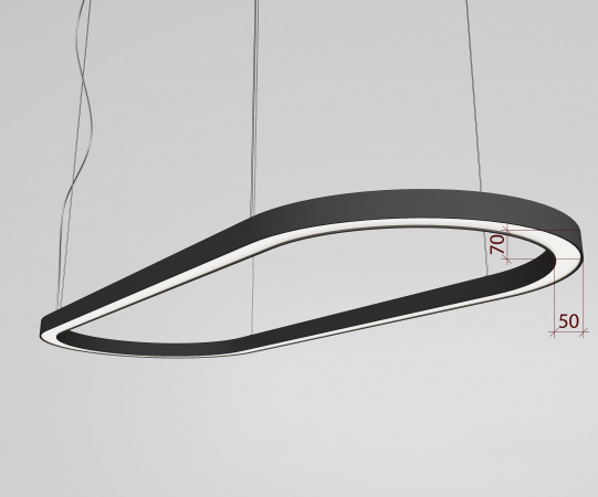 Накладной светодиодный светильник OVAL