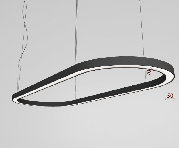 Накладной светодиодный светильник OVAL