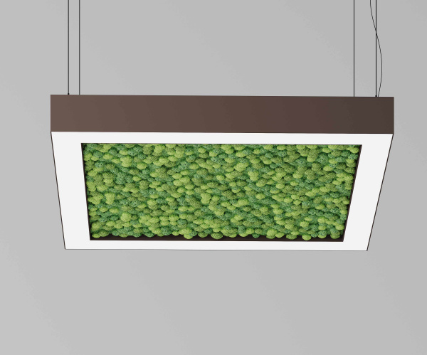 Подвесной светодиодный светильник ECO FRAME 1040 со мхом